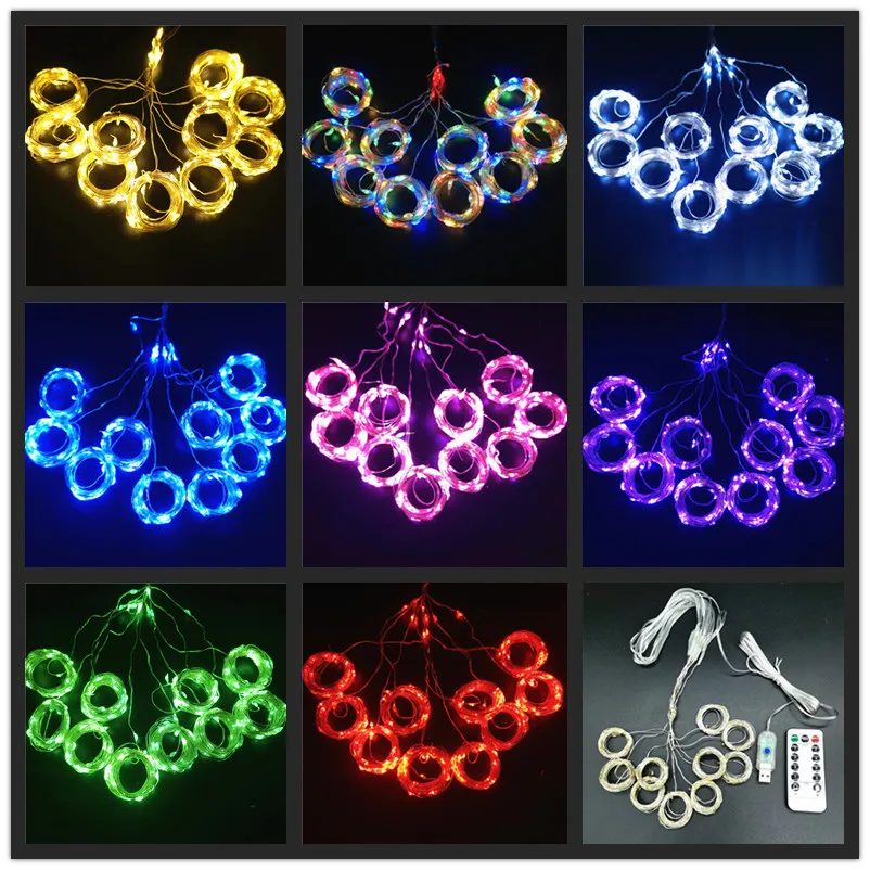 3M LED Curtain Garland Fairy Lights Festoon with Remote New Year Garland Christmas Decoration Party wedding decoration